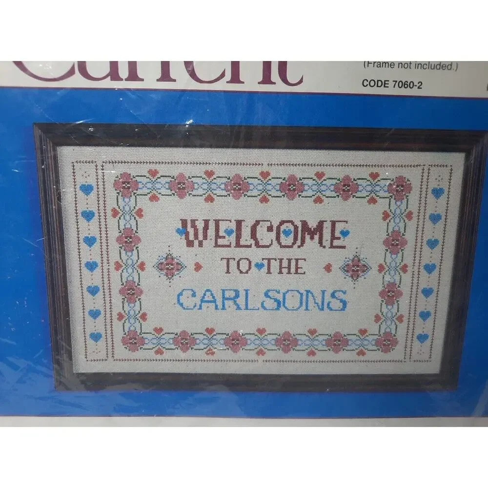 Vintage Current Counted Cross Stitch Kit Welcome Kit 7060-2 12x20